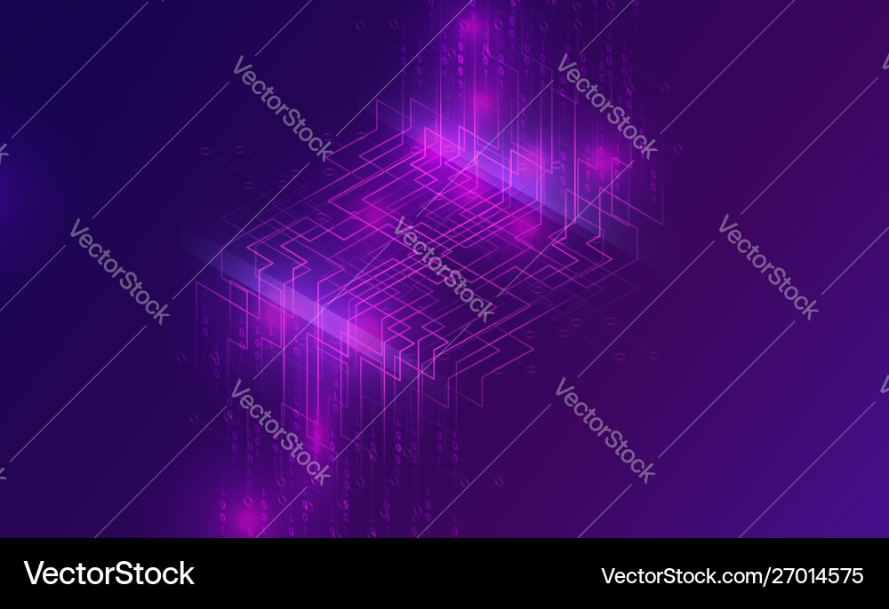 Big data waterfall streams digital binary code Big data waterfall streams digital binary code vector image