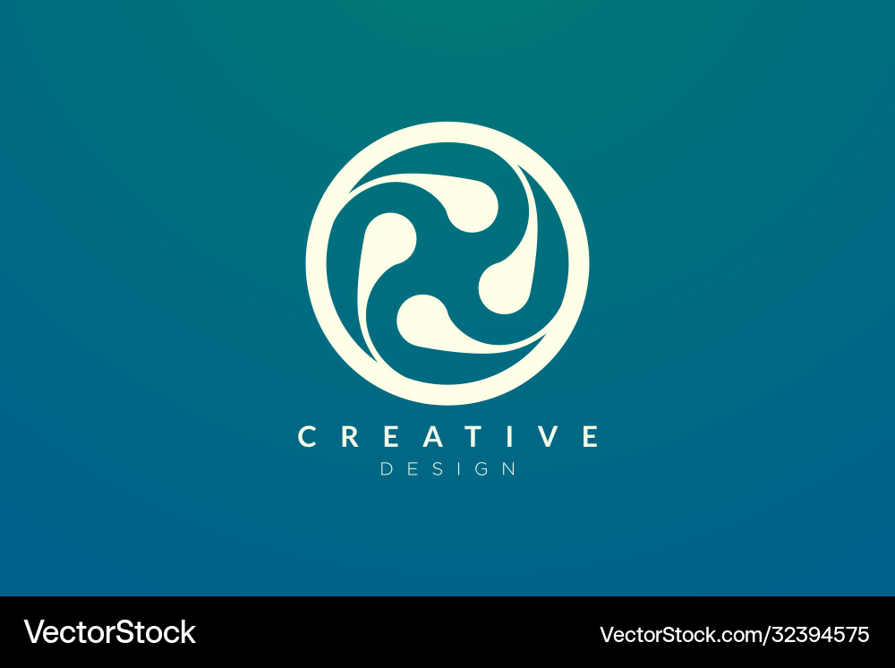 Design flower patterns in a circle modern Design flower patterns in a circle modern vector image