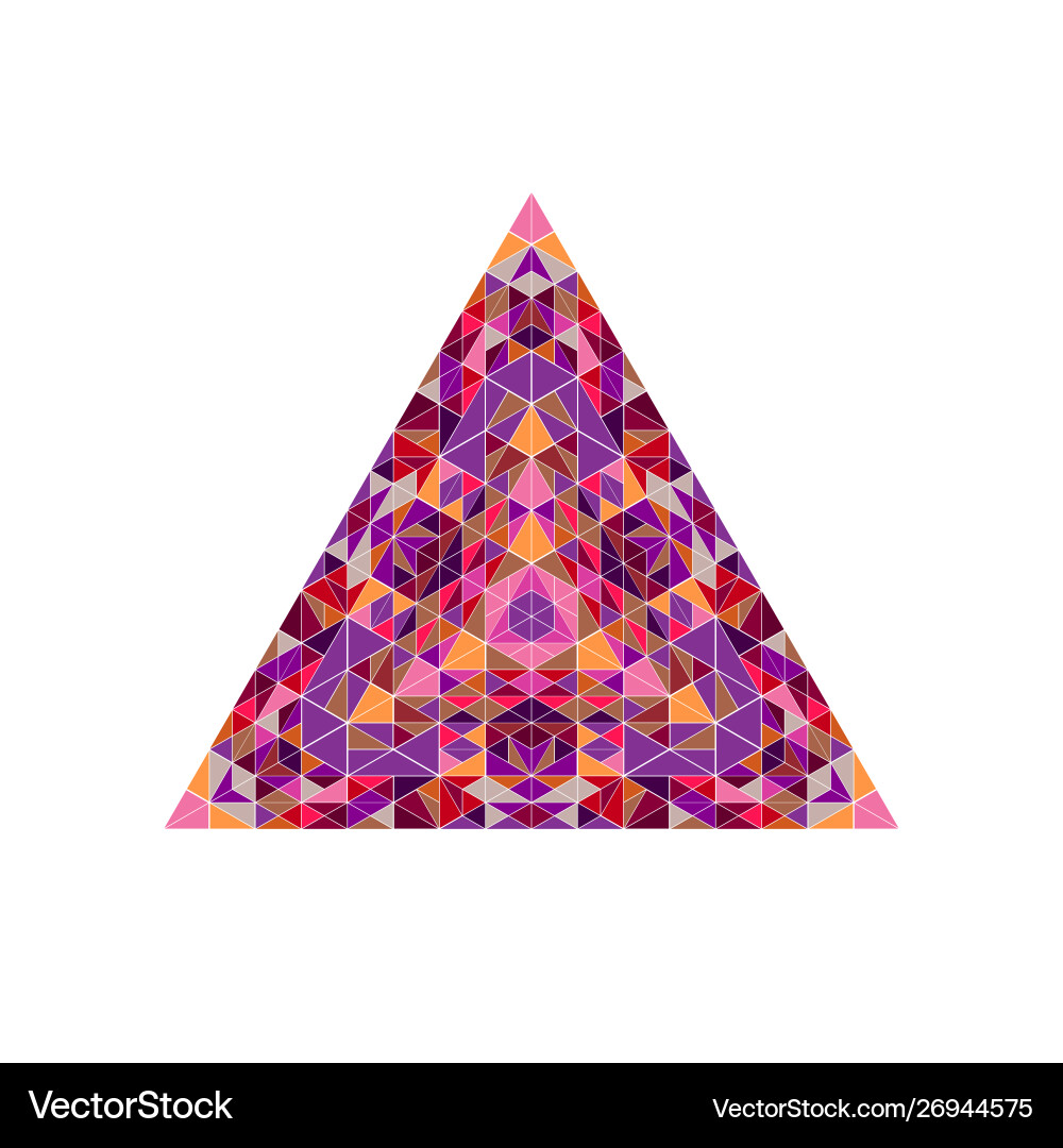 Geometrical isolated abstract colorful triangular Geometrical isolated abstract colorful triangular vector image