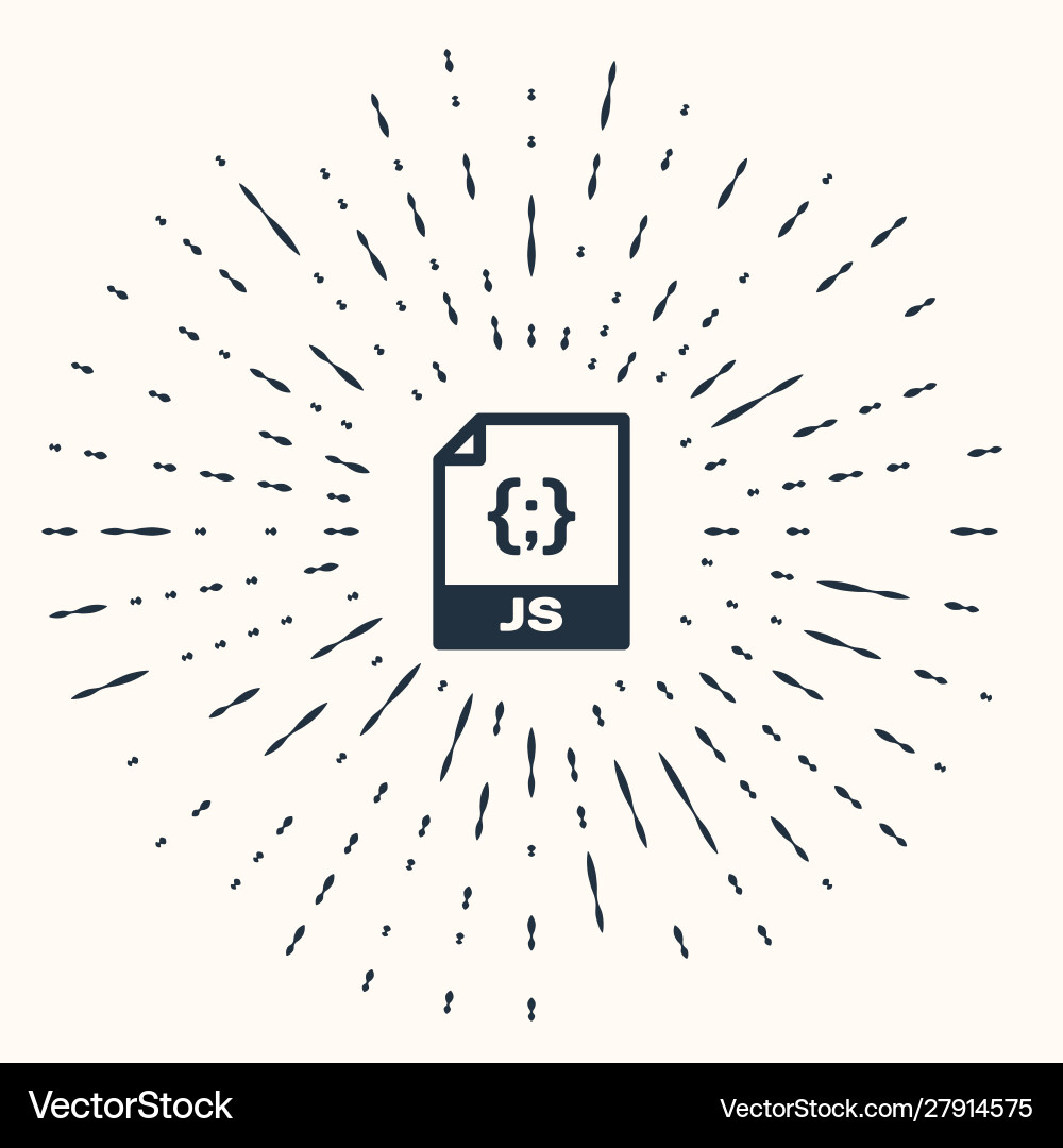 Grey js file document download button icon Grey js file document download button icon vector image