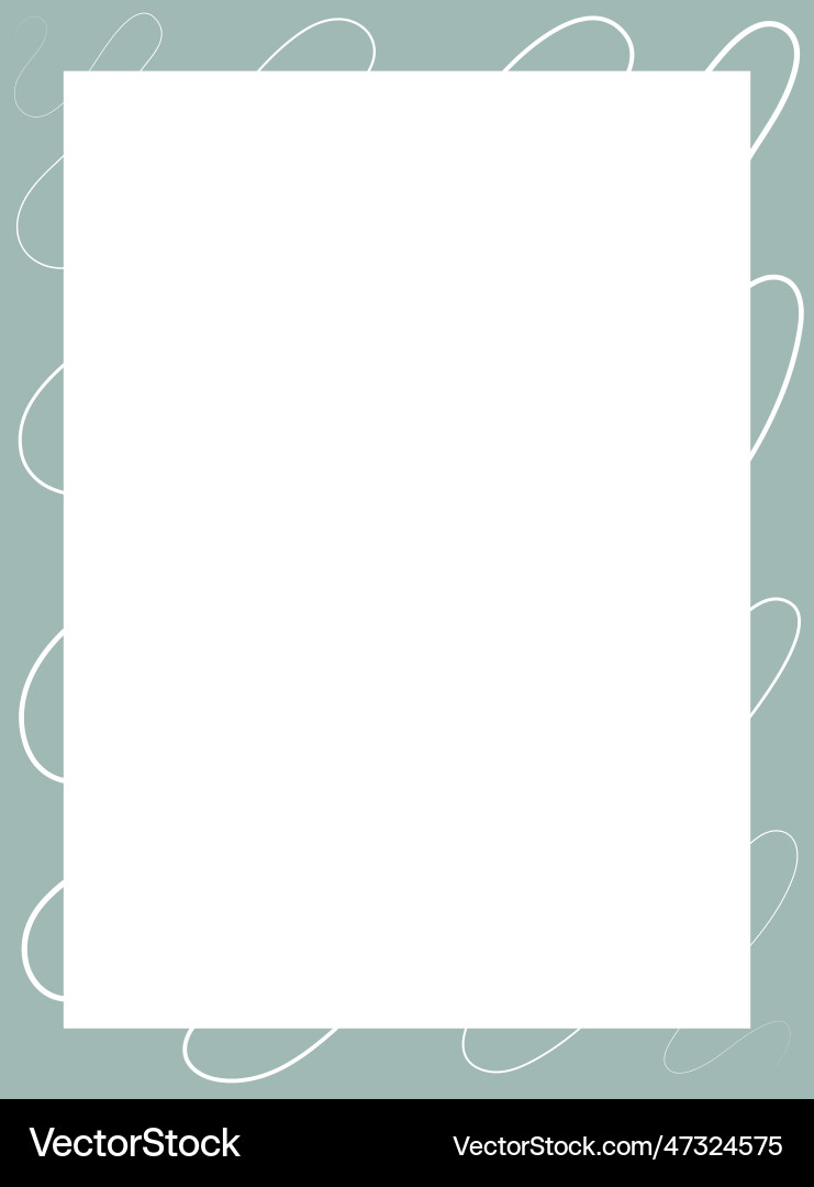 Rectangular frame on a white background Vector Image