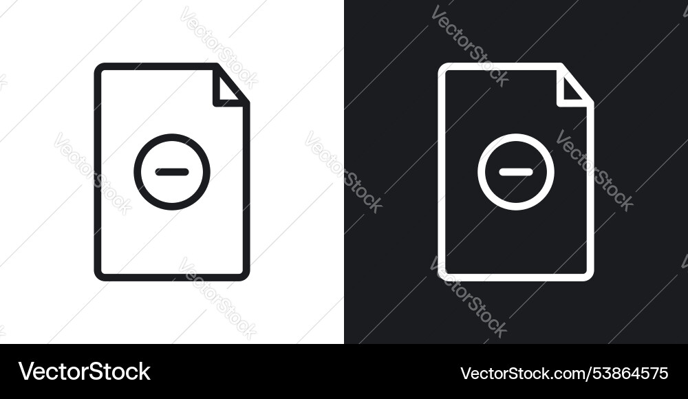 Remove file icon set Remove file icon set Vector Image