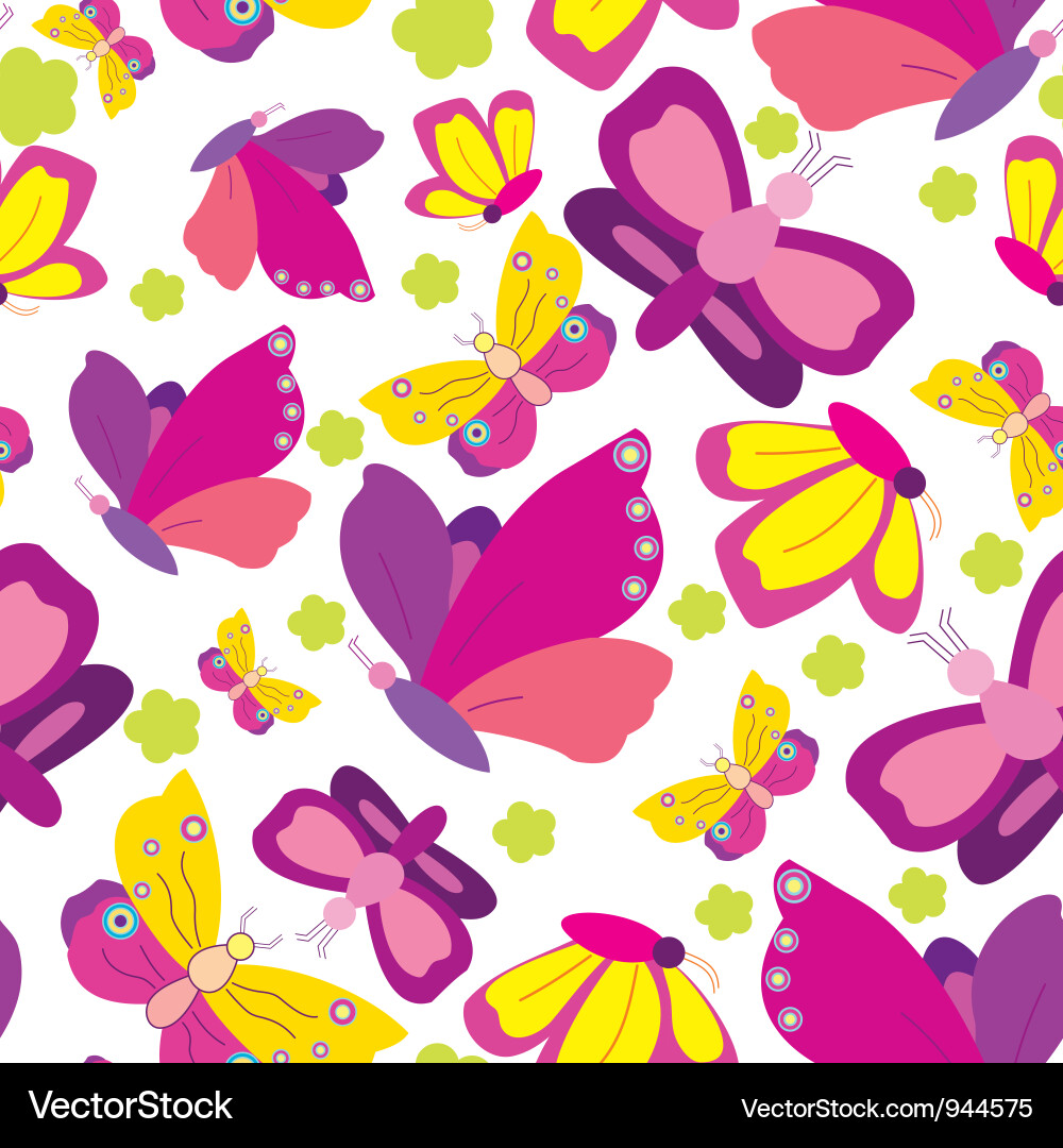 Seamless butterfly pattern Vector Image