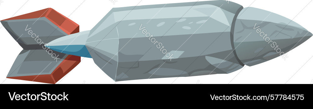 Sharp geometric rocket design generative ai Vector Image