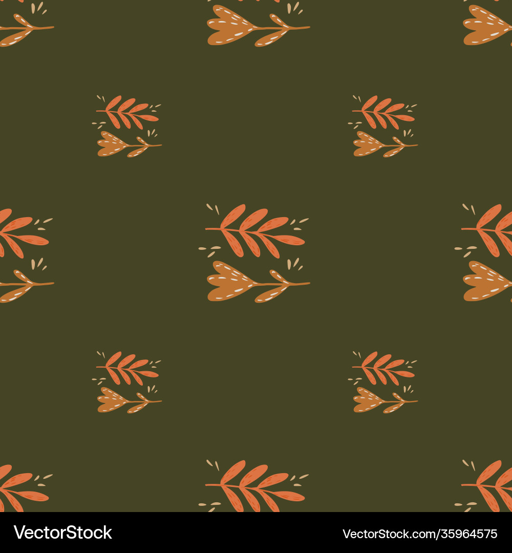 Vintage Floral Nature Pattern Vector Image