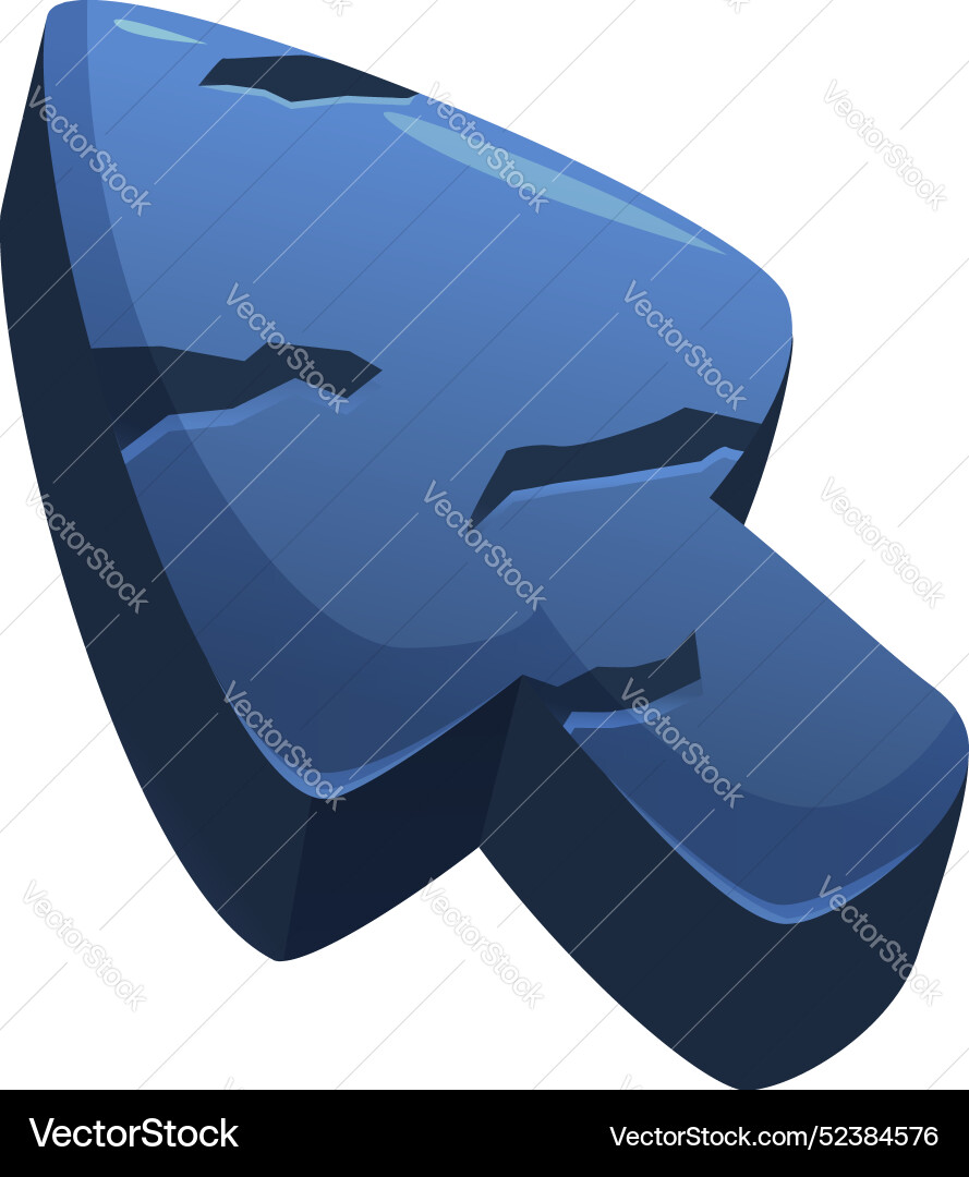Blue stone cursor showing clicking and browsing Blue stone cursor showing clicking and browsing vector image
