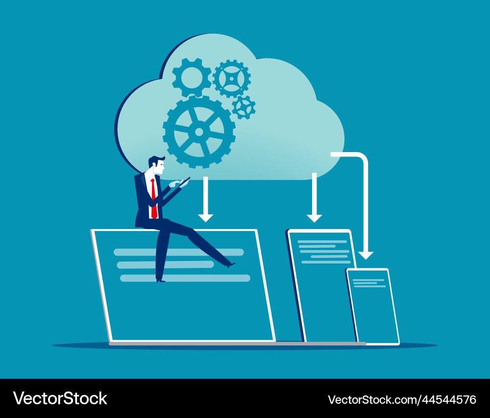 Cloud connection online data trasfer abstract Cloud connection online data trasfer abstract vector image
