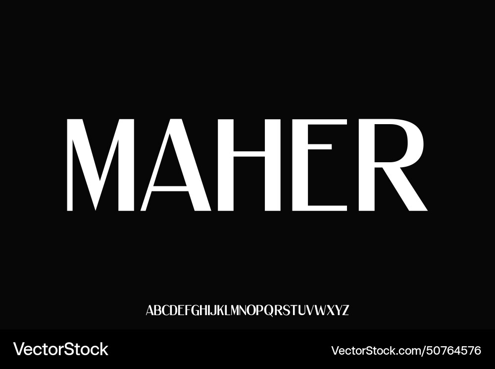 Display alphabet font design suitable Display alphabet font design suitable vector image