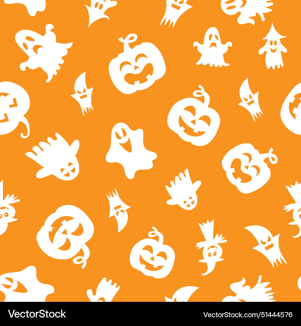 Halloween seamless background Royalty Free Vector Image