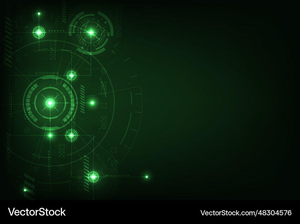 Hi-tech commucation concept futuristic sci-fi Vector Image