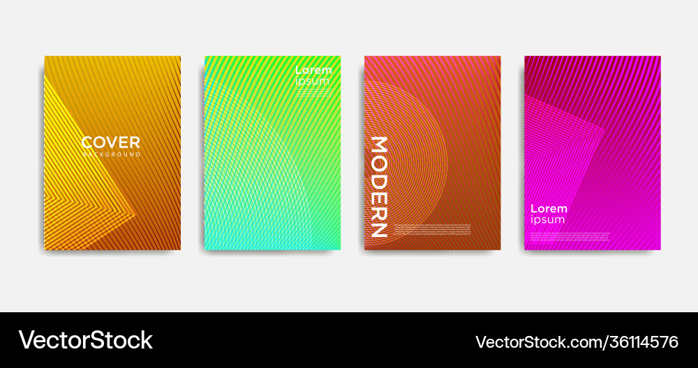 Modern Colorful Halftone Patterns vector image