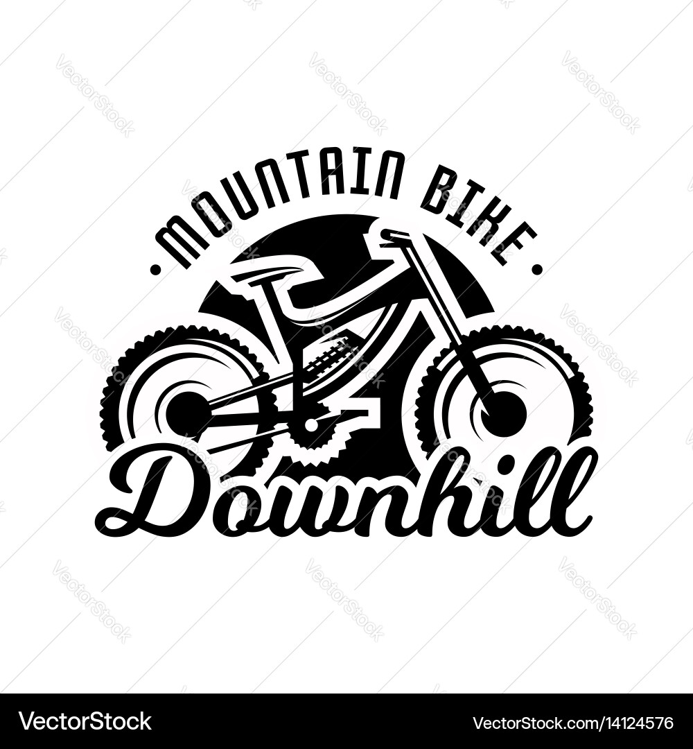 Mountain Bike Freeride Logo vector image