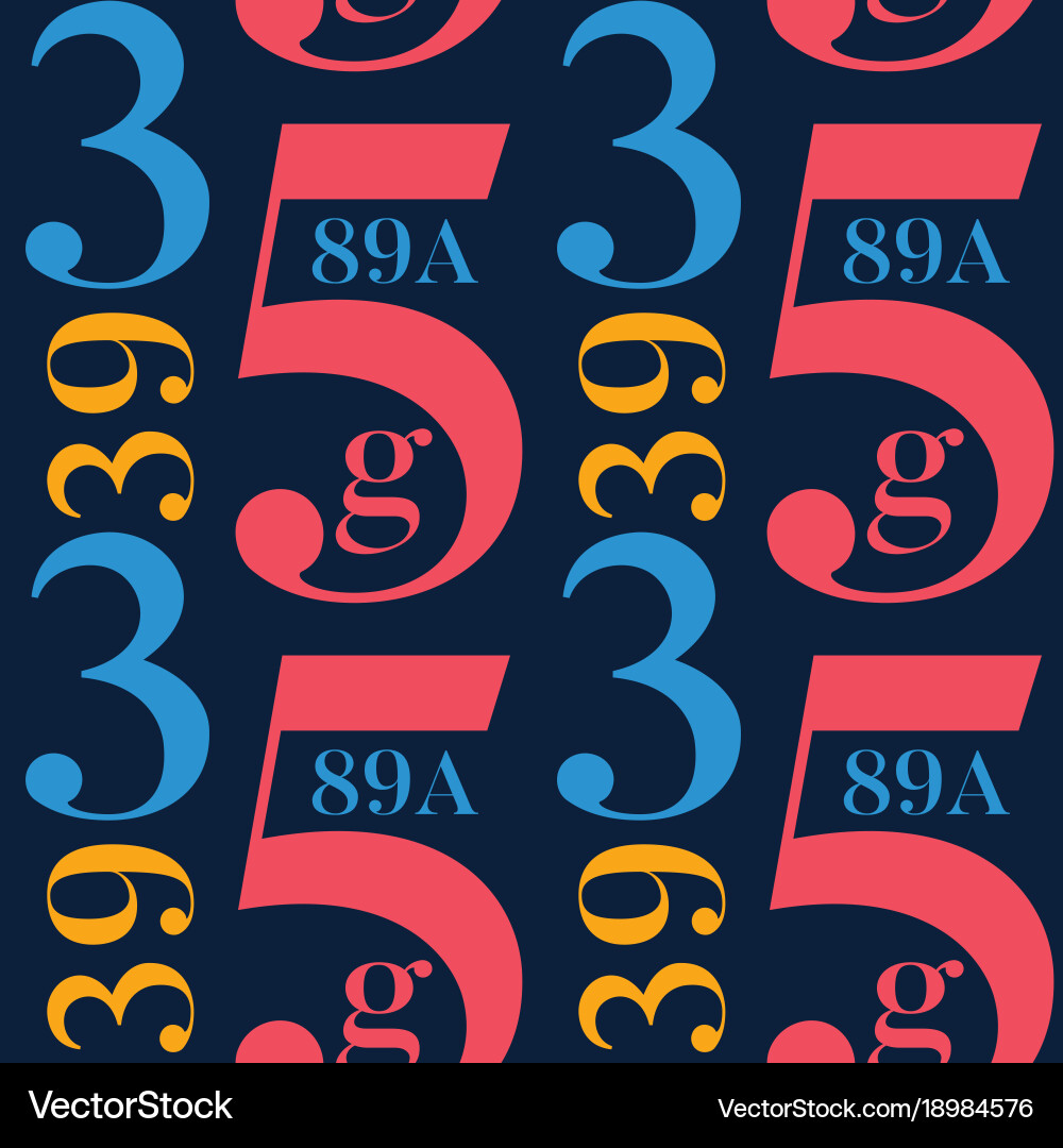 Simple typographic pattern vector image