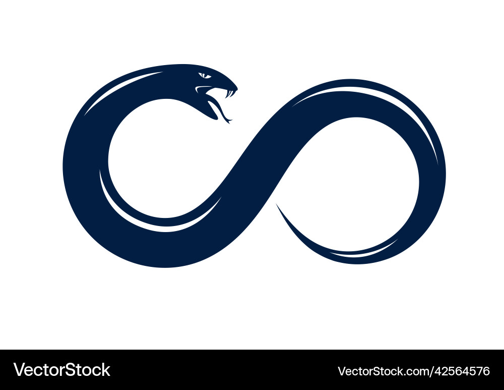 Snake eating its own tale uroboros Snake eating its own tale uroboros Vector Image