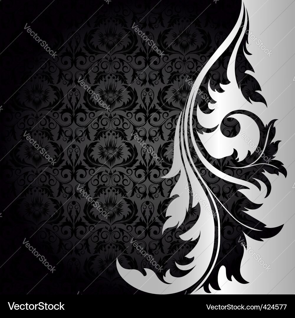 Black and silver background Royalty Free Vector Image