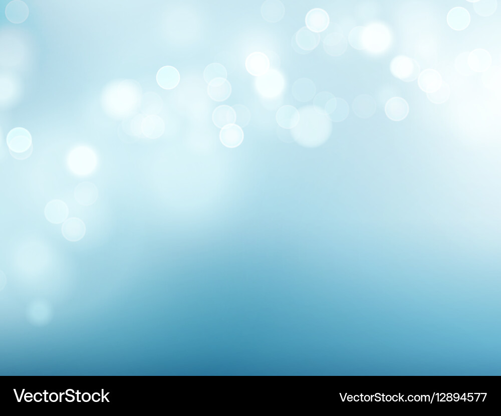 Blue Circular Bokeh Background Vector Image
