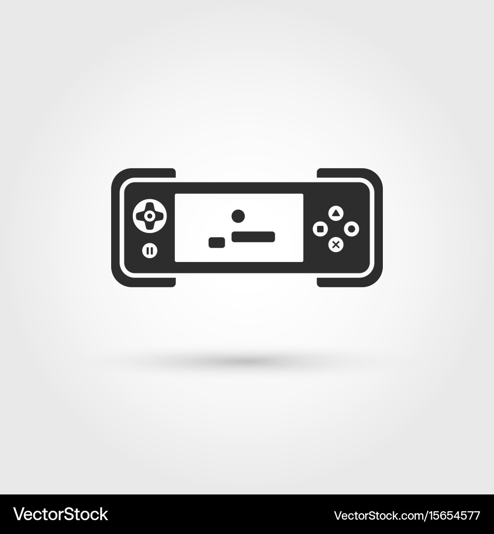 Gamepad template icon design element vector image