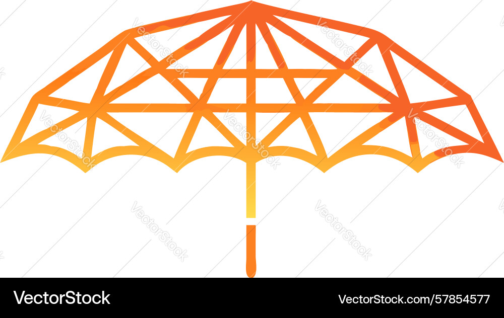 Geometric patterned umbrella design generative ai Vector Image