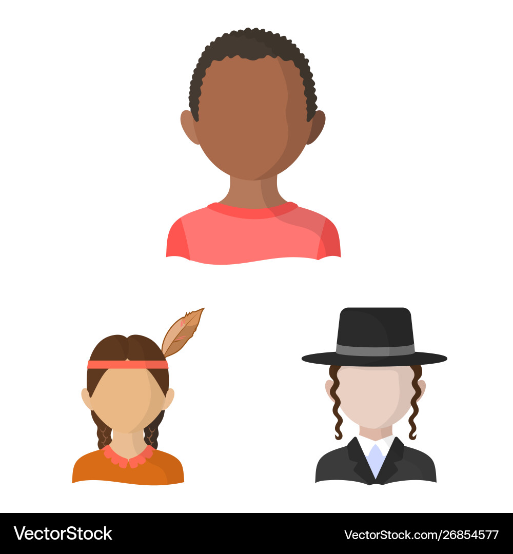 Isolated object nation and race icon Isolated object nation and race icon vector image
