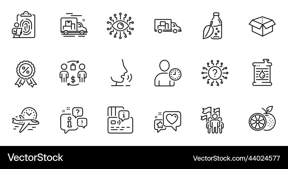 Outline set of question mark flight time Outline set of question mark flight time vector image