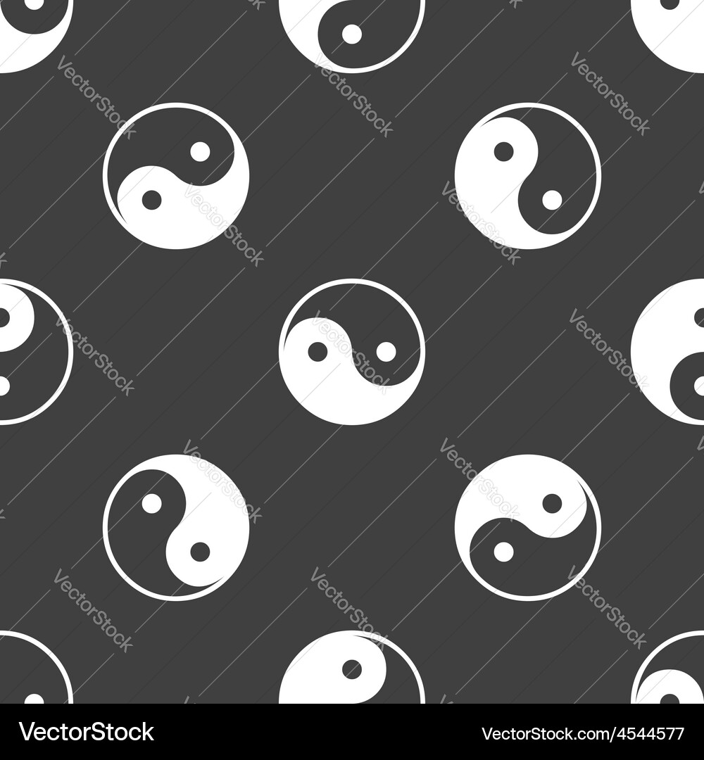 Yin and yang pattern Vector Image
