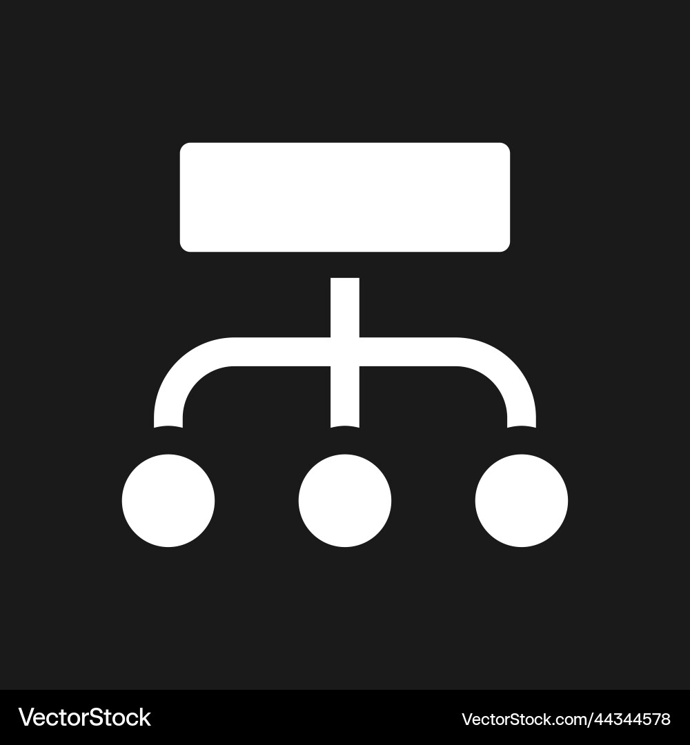 Data structuration process pixel dark mode glyph Data structuration process pixel dark mode glyph Vector Image