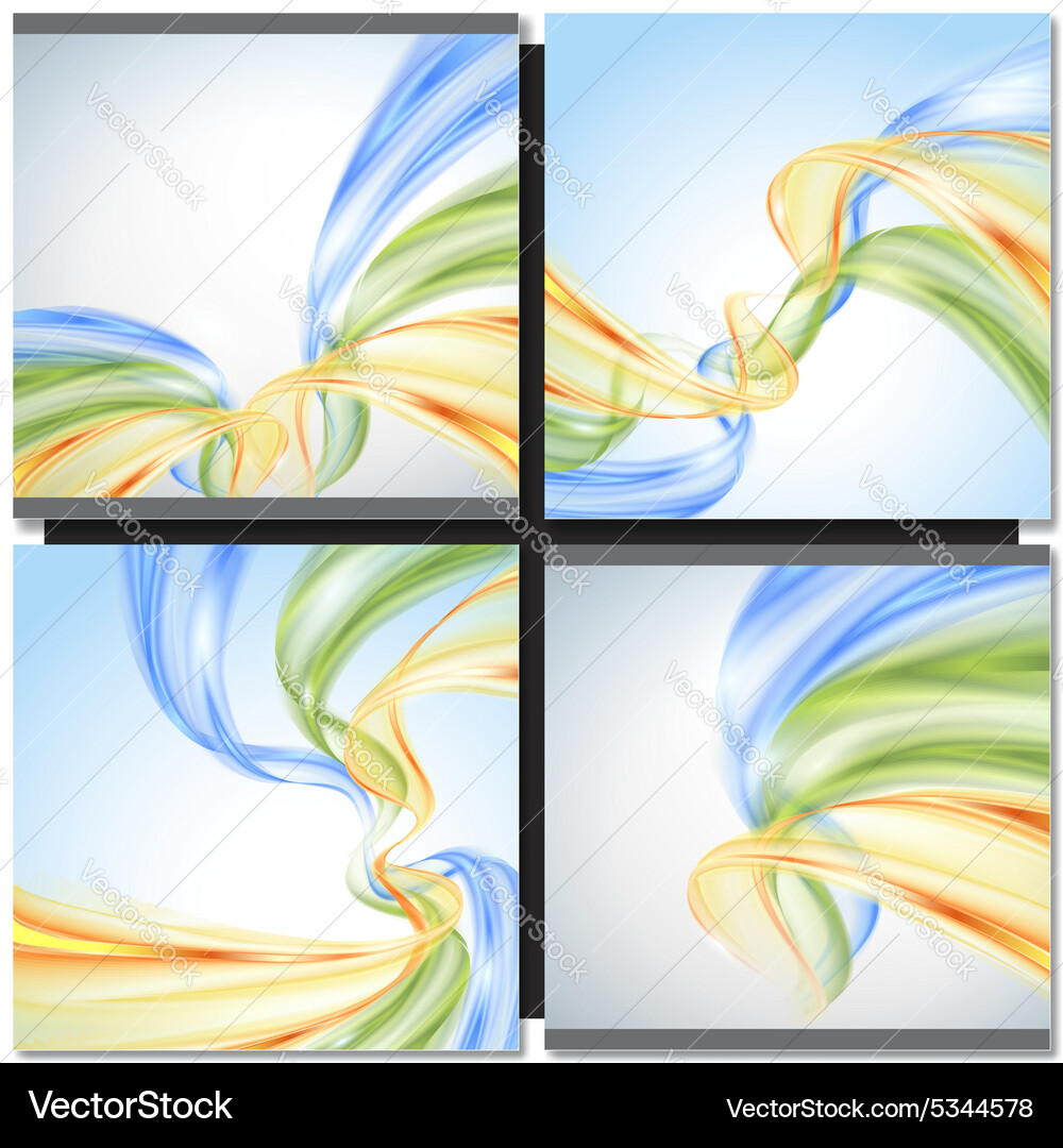 Dynamic Abstract Wave Pattern vector image