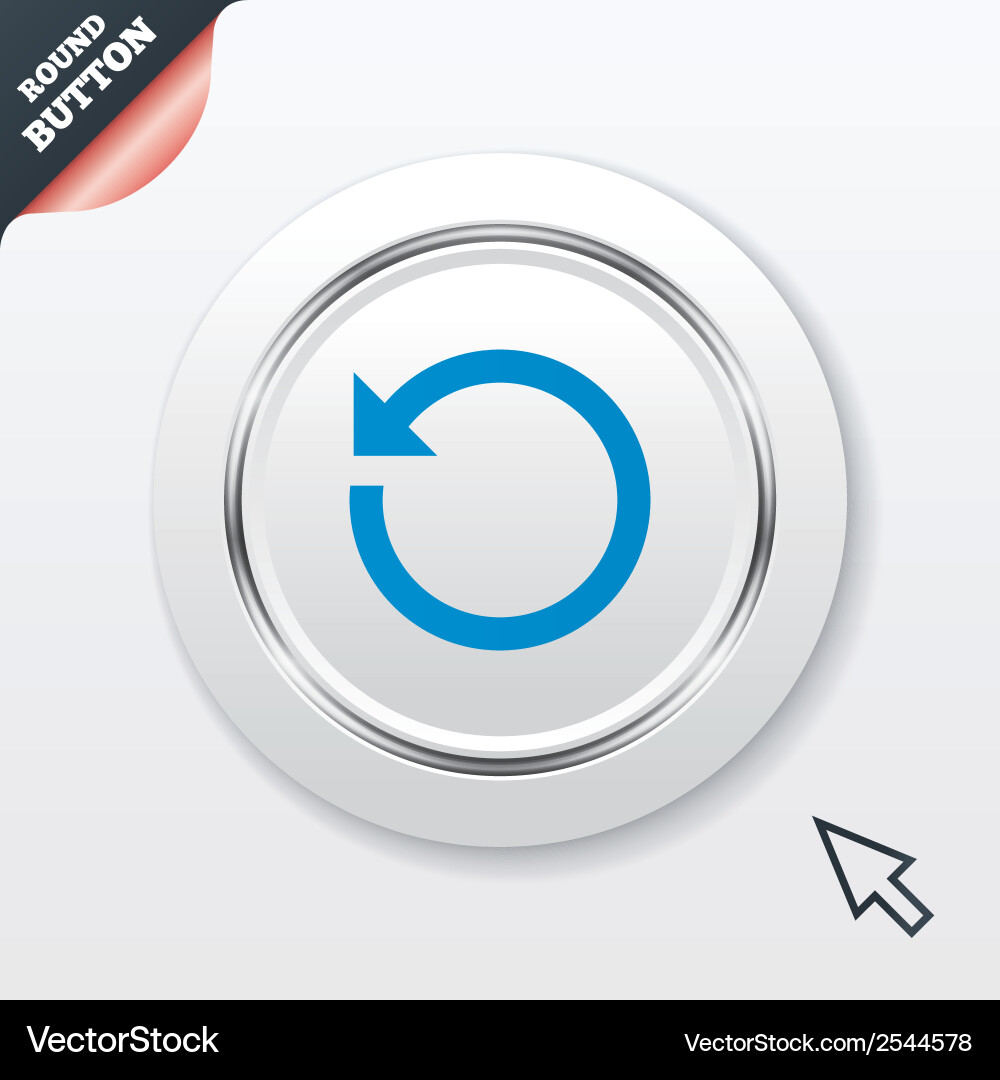 Repeat icon refresh symbol loop sign Vector Image