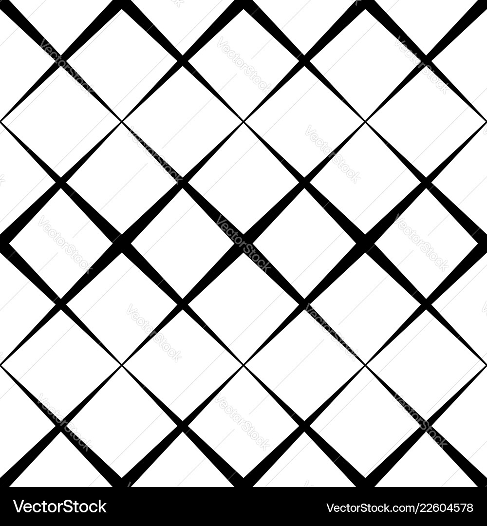 Seamless monochrome pattern with x shape Seamless monochrome pattern with x shape Vector Image