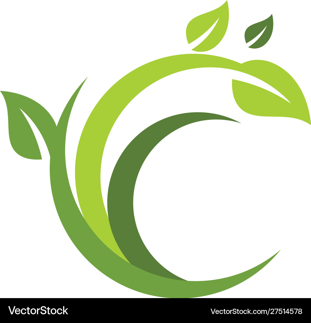 Tree leaf ecology nature element Vector Image