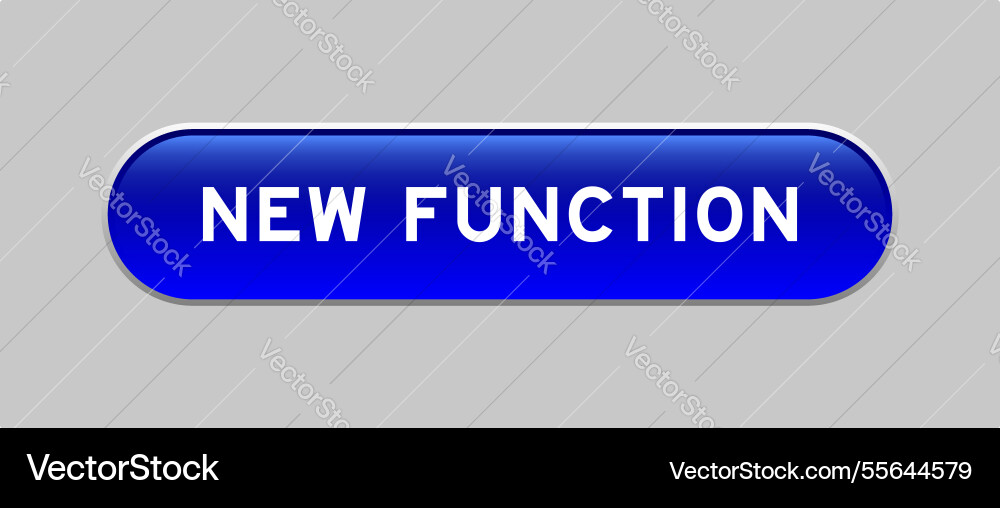 Blue color capsule shape button with word new Blue color capsule shape button with word new vector image