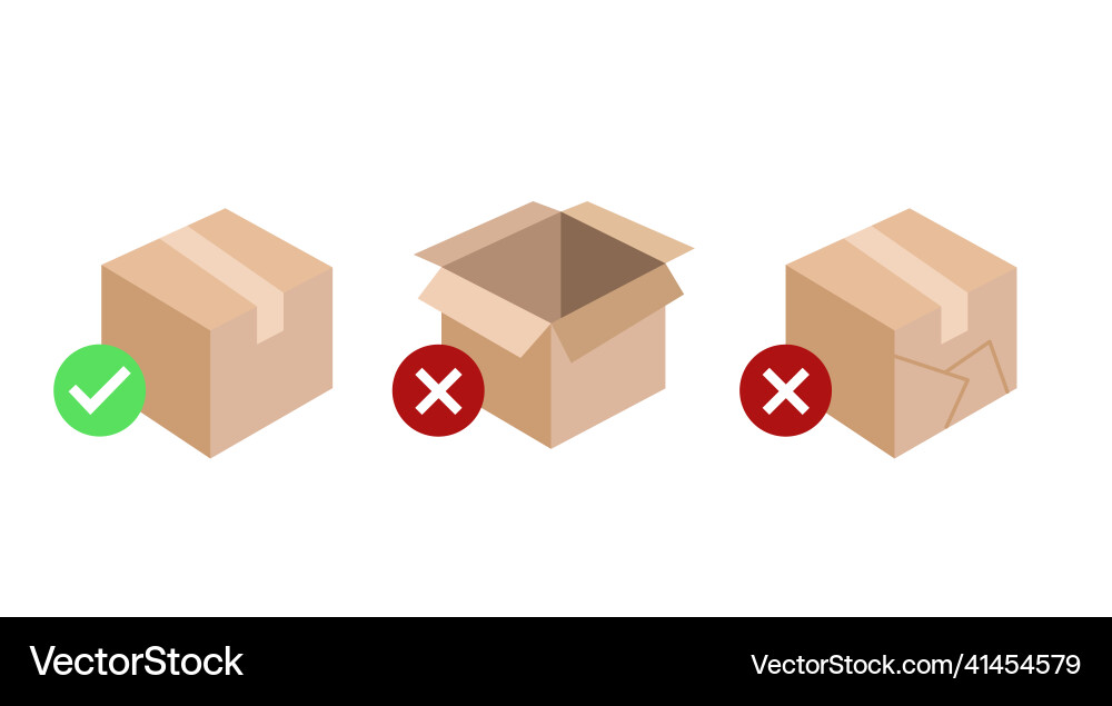 Boxes icon set Boxes icon set vector image