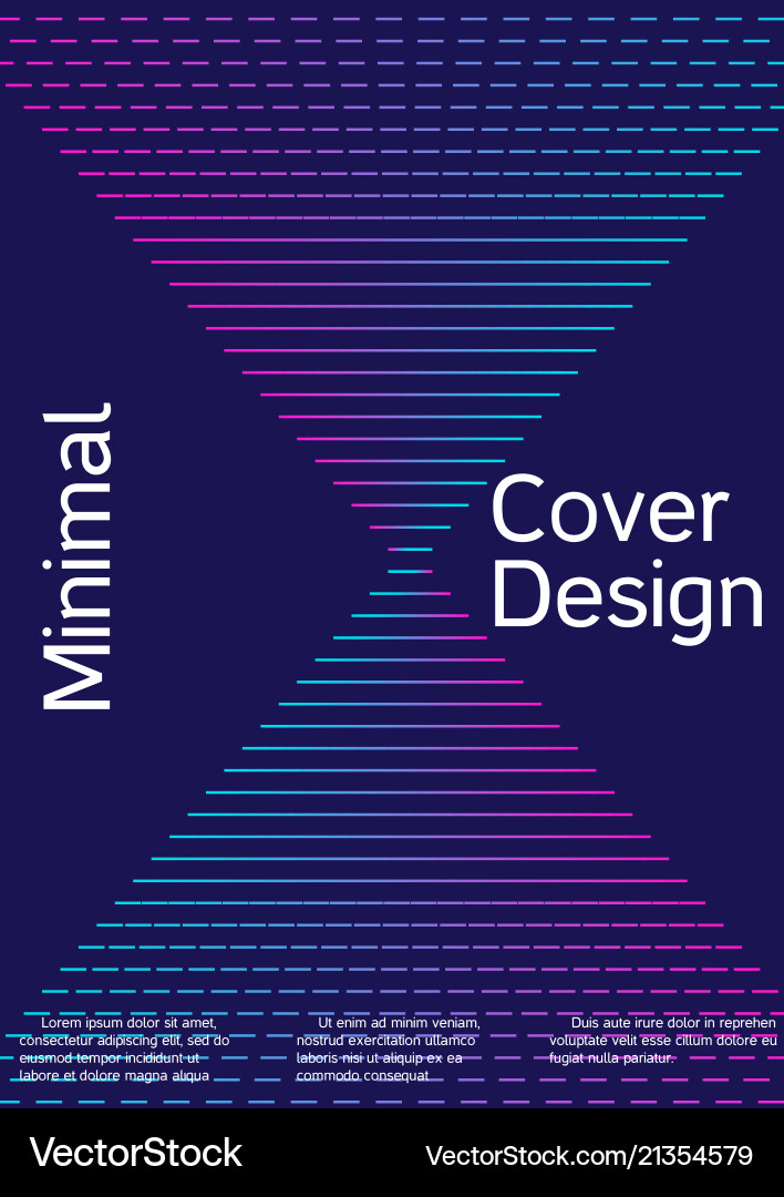 Cover design with abstract lines Vector Image