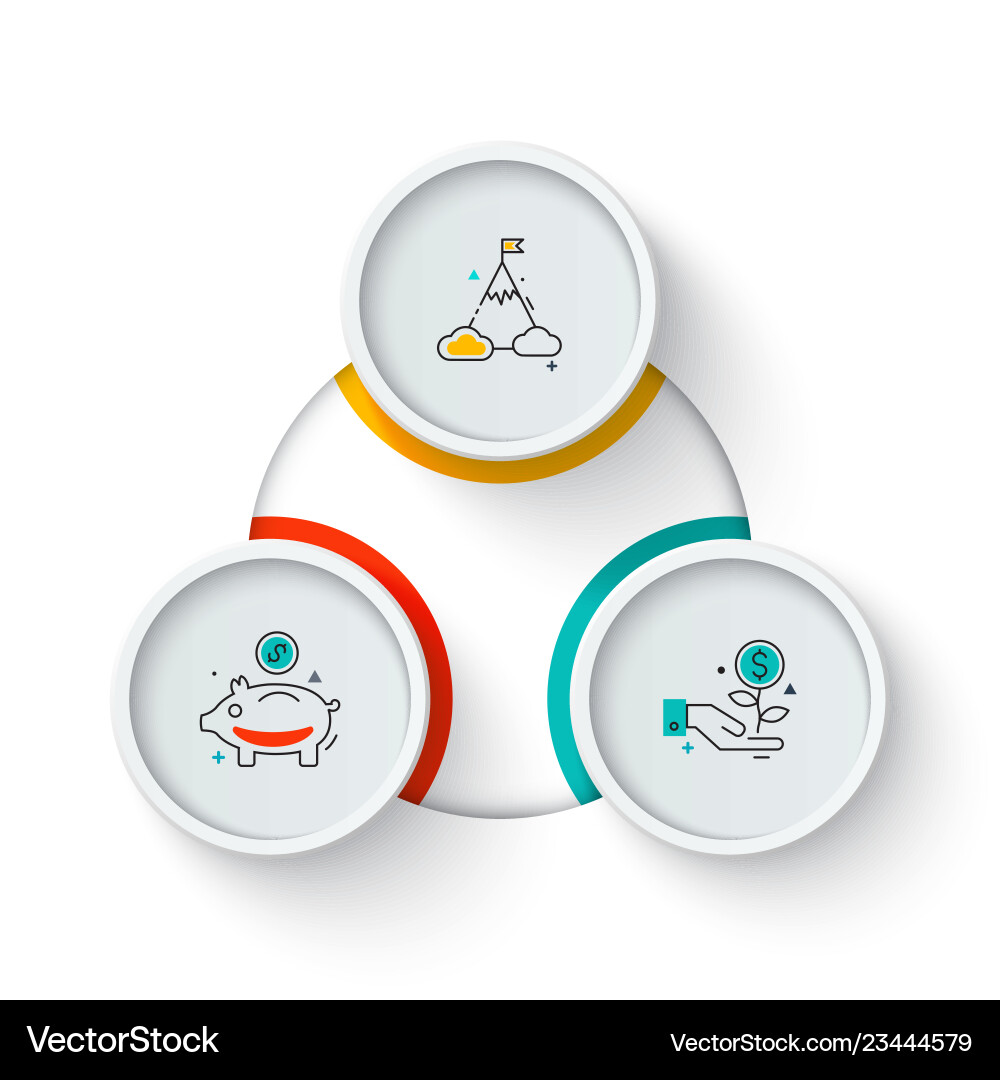 Data Cycle & Process Elements vector image