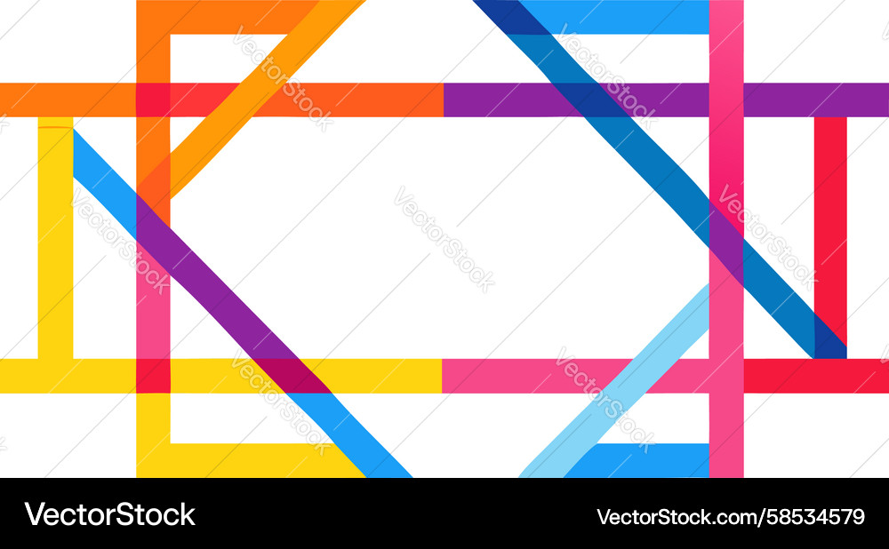 Dynamic Intersecting Lines Vector Image