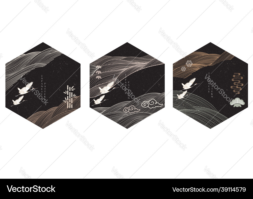 Japanese background with line pattern abstract Japanese background with line pattern abstract vector image
