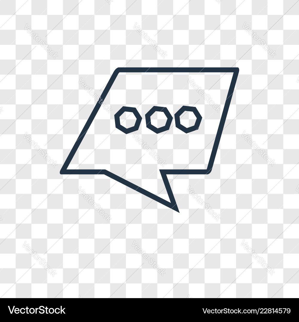 Outbox concept linear icon isolated Vector Image