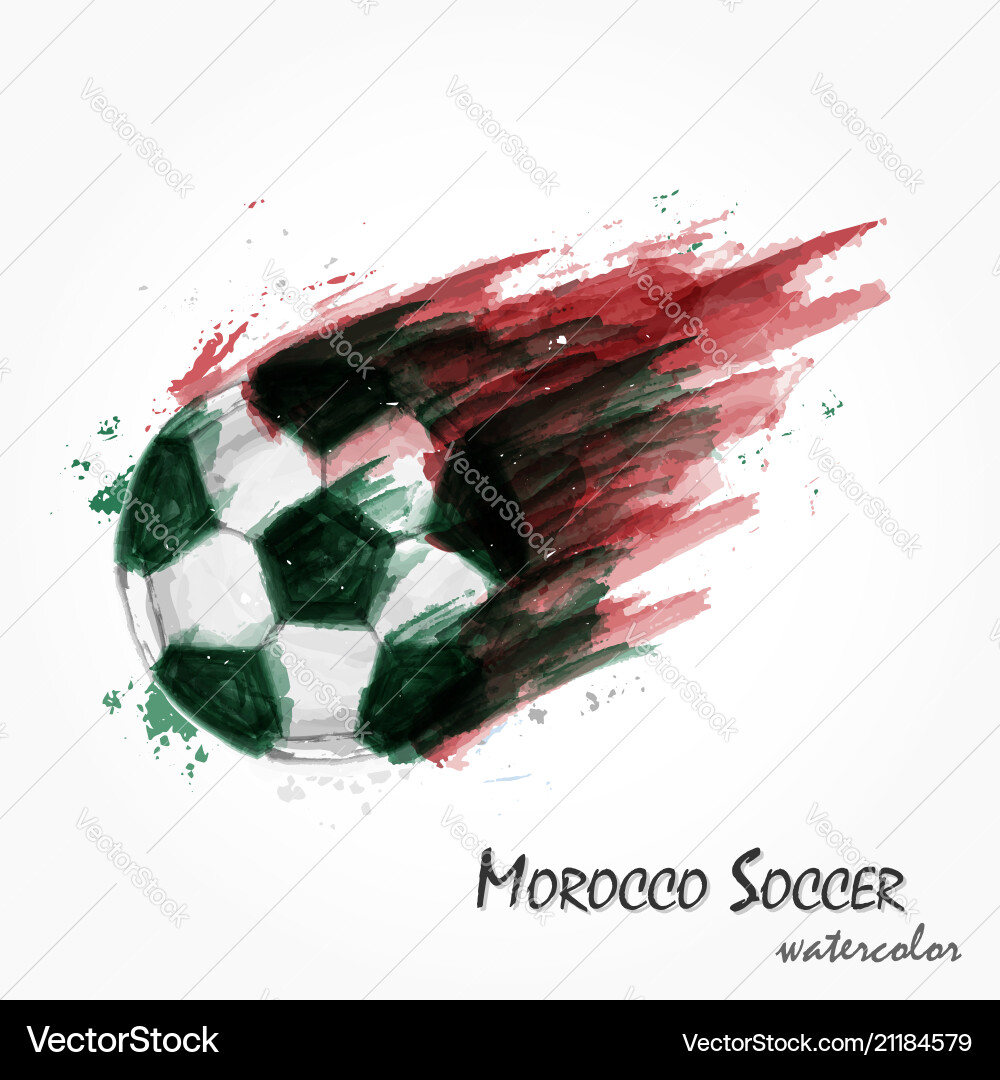Realistische Aquarellmalerei von mächtigem Morocco Realistische Aquarellmalerei von mächtigem Morocco vektorbild