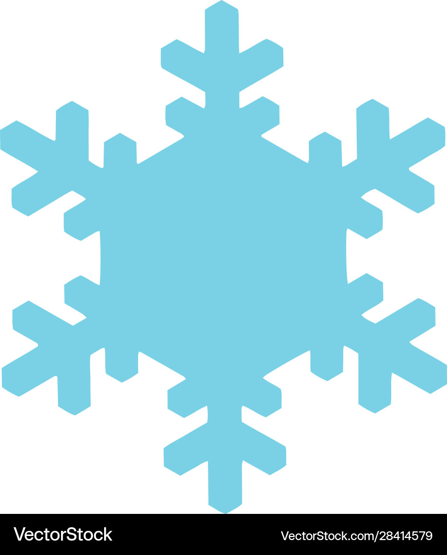 Snowflake icon for web Vector Image