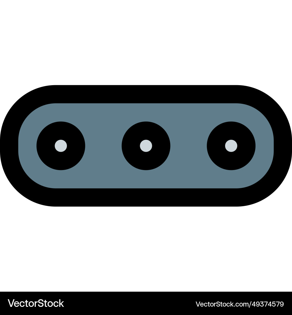 Specific port used to send audio signals Vector Image