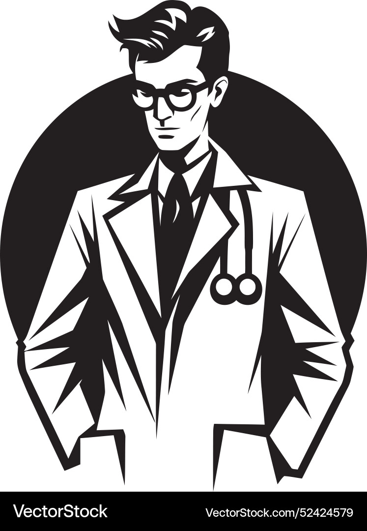 Visualizing doctorly service exploring Vector Image