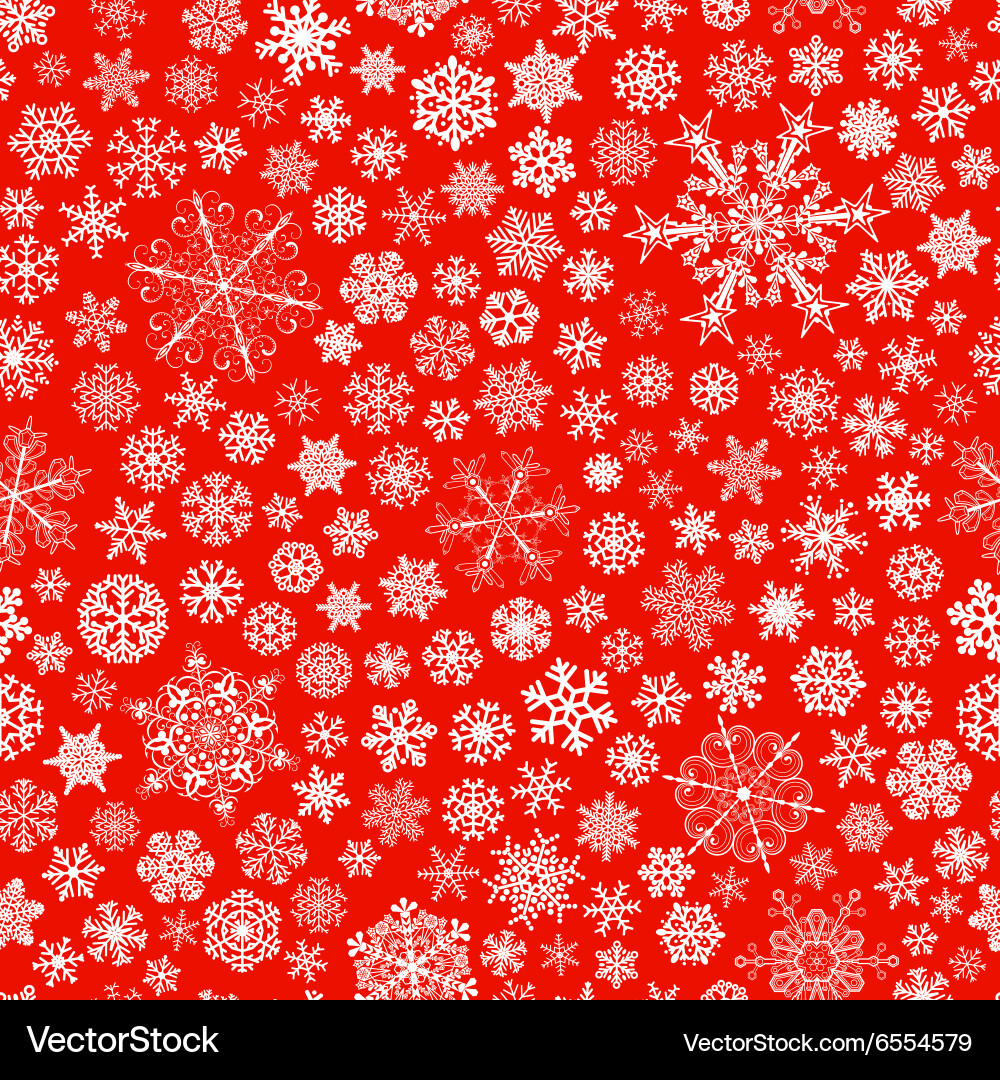 Winter Snowflake Pattern Vector Image