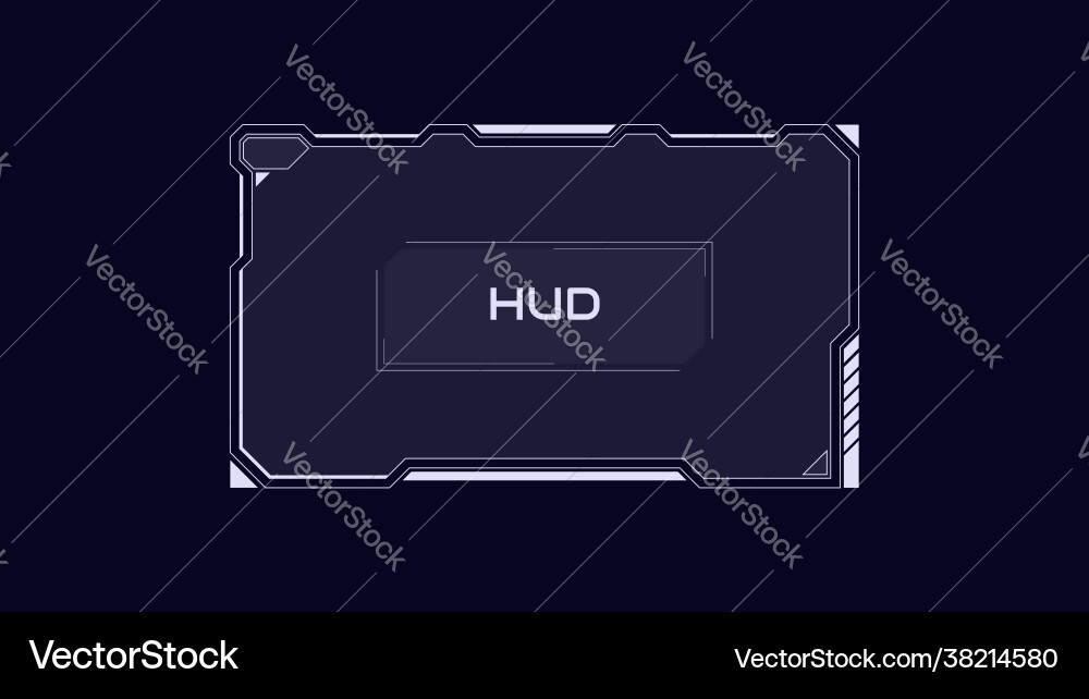 Abstract futuristic interface frame hud Abstract futuristic interface frame hud vector image