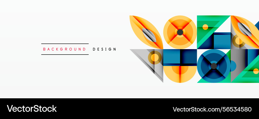 Abstract geometric shapes overlap creating Abstract geometric shapes overlap creating Vector Image