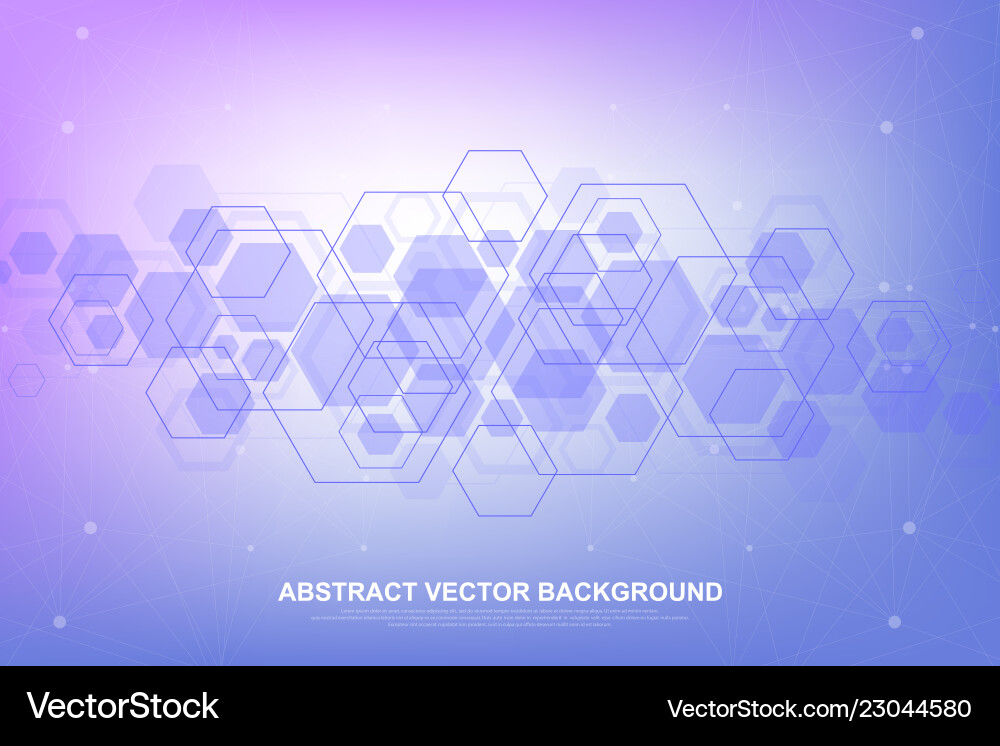 Abstract hexagonal background with waves Abstract hexagonal background with waves vector image