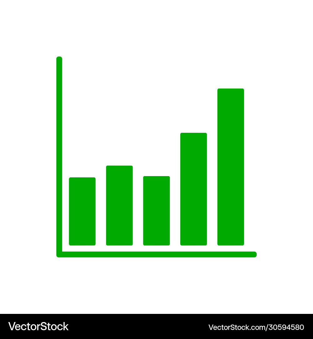 Chart and background vector image