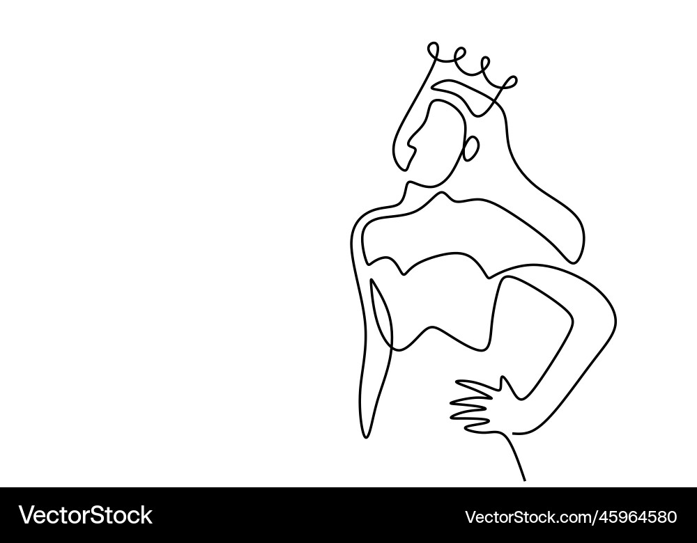 Continuous single line drawing of beautiful Continuous single line drawing of beautiful vector image