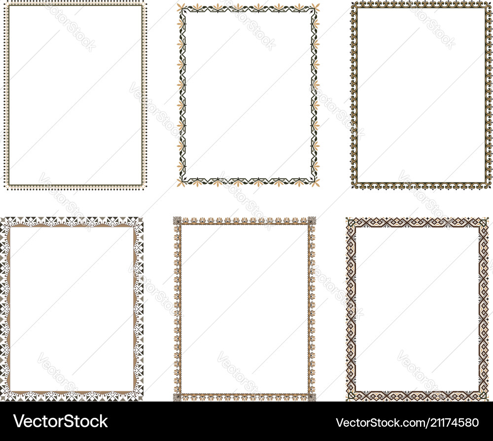 Decorative frame elegant element for design Decorative frame elegant element for design Vector Image
