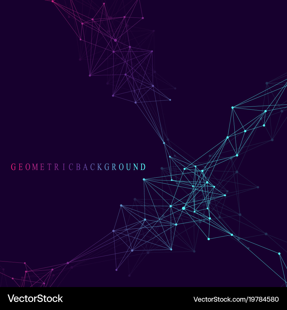 Global network connection and big data vector image