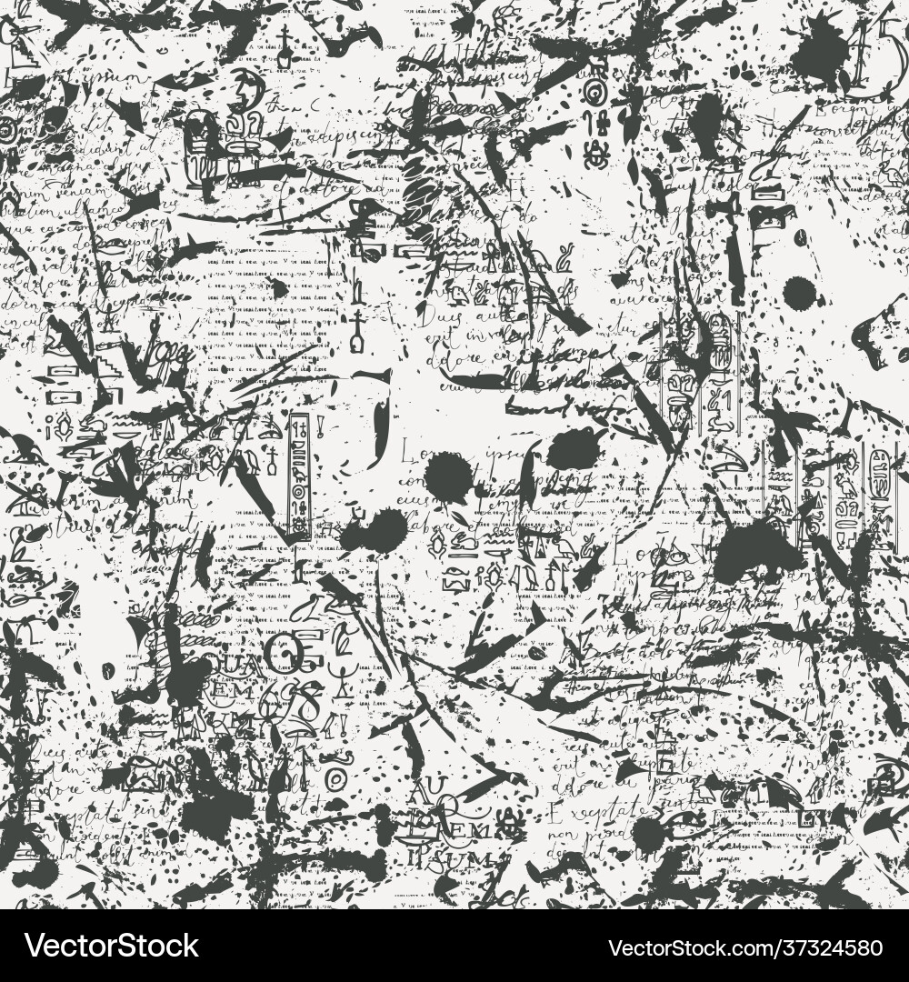 Grunge Text Pattern vector image
